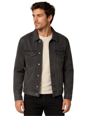 NWT Jason Wu Men’s Denim Trucker Jacket Cinder Gray Size Medium